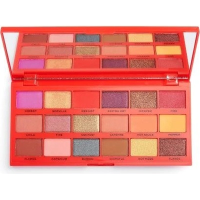 Makeup Revolution paletka 18 očních stínů Tasty Palette Chilli 22 g