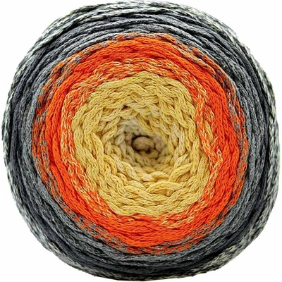 Chainy Cotton Cake ReTwisst 13 variace žlutá, oranžová, šedá