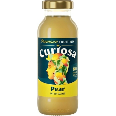 Curiosa hruška s mätou sklo 0,25l