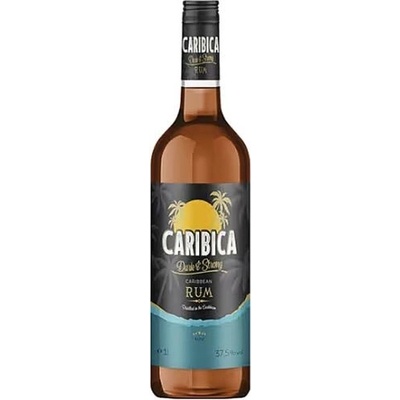 Caribica Dark Strong Rum 37,5% 1 l (holá láhev)