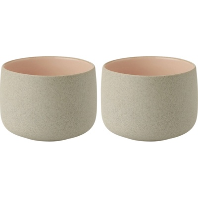 Stelton Šálka EMMA ružová farba kamenina 2 x 150 ml