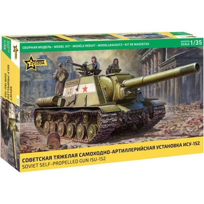 Zvezda Soviet Self-propelled Gun ISU-152 3721 1:35
