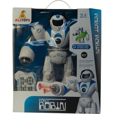 AllToys robot Robin modro-bílý – Zboží Dáma