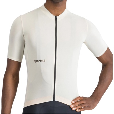Sportful Мъжка фланелка с къс ръкав за колоездене Sportful Classic Jersey Cycling jersey - Cream - размер XXL (056-3634-0215)