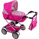 New Baby Детска количка за кукли 2в1 New Baby Monika розов (59130)