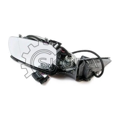 Zrcátko L SUP -06 bez zákrytu ŠKODA OEM Originál 3U1857507M01C