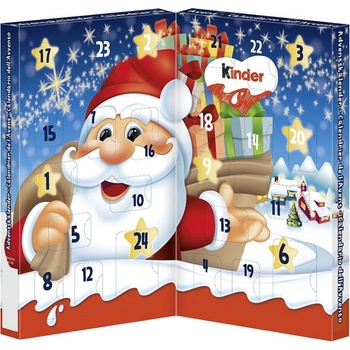 Kinder Ferrero Christmas Santa Tisch-Adventskalender 127g