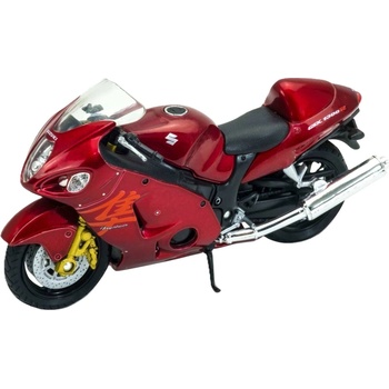 Welly Метален мотор Welly - Suzuki Hayabusa, червен, 1: 18 (1DCTYWE0MO1966014D)