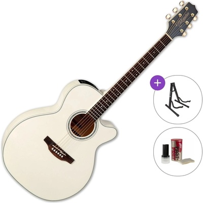 Takamine GN37CE PW Standard SET Pearl White Електро-акустична китара Джъмбо