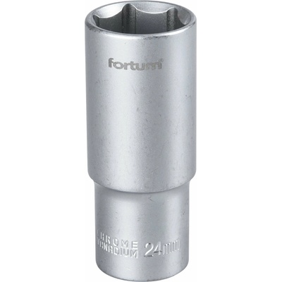 Kľúč nástrčný predĺžený, 24mm, 1/2”, FORTUM