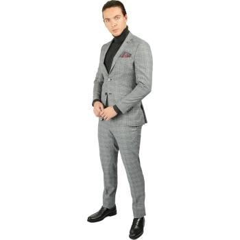Centone Мъжки костюм - Тъмно син #271770 (271770_Сив)