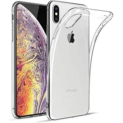 IPhone Ултра тънък силиконов гръб за IPhone X/XS, Прозрачен (3042)