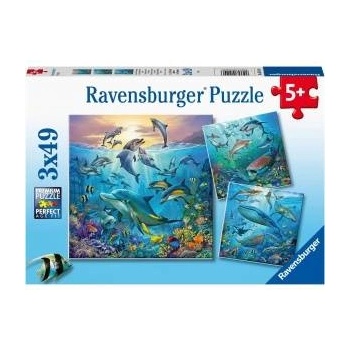 Ravensburger Puzzle 3x49 Underwater Life