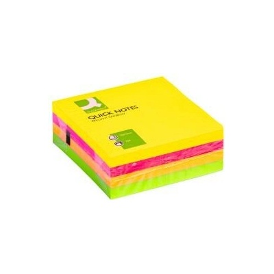 Q-CONNECT Bloček kocka Q-CONNECT 76x76mm 320l neónová (QC001348)