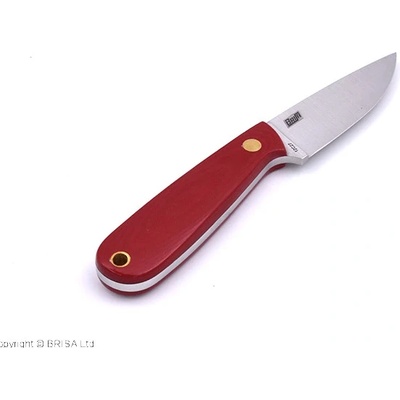 Brisa Necker 70-Red micarta 12C27 Flat Sheath Necker 70 Kydex - Flat BRS