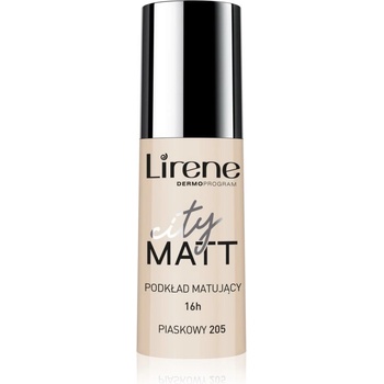 Lirene City Matt zmatňujúci fluidný make-up s vyhladzujúcim efektom 205 Sand 30 ml