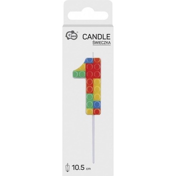 JUNIOR Свещ за торта JUNIOR Lego модел 1-p 10, 5 cm