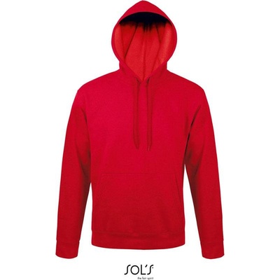 Sol's Snake Unisex mikina s kapuc. červená
