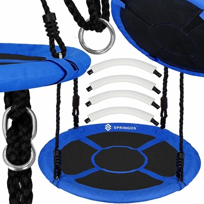 Springos hojdacie kruh 90 cm čierna/modrá