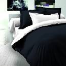 Kvalitex satén obliečky Luxury Collection čiernaxbiela 200x240 2x70x90