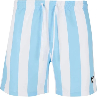 Urban Classics Бански гащета Urban classics Pattern swimming shorts - Blue (Batlic Blue Bar Stripe)