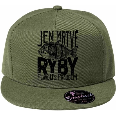 5P Jen mrtvé ryby plavou s proudem černý potisk