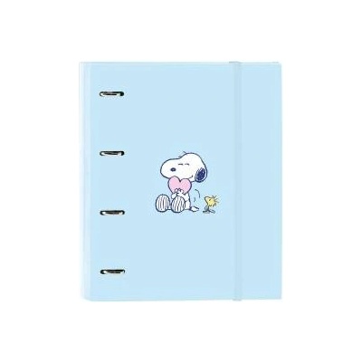 Snoopy Папка с пръстени Snoopy Love Син 27 x 32 x 3.5 cm