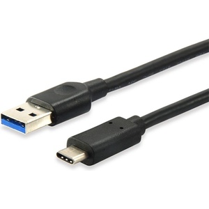 Equip Преобразувателен кабел - 128344 (USB-C 3.2 Gen1 към USB-A, мъжки/женски, черен, 2 м) (128344)