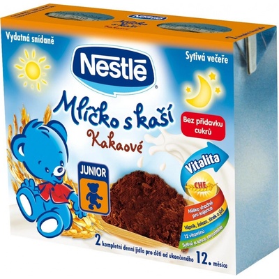 Nestlé Mlíčko s kaší kakaové 2 x 200 ml – Zboží Dáma