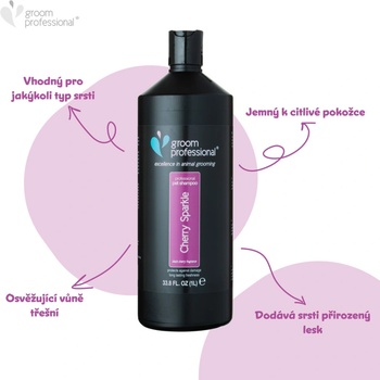 Groom Professional Cherry Sparkle třešňový šampon 1 l