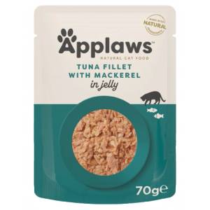 Applaws Tuna Wholemeat with Mackerel in Jelly - пауч риба тон и скумрия в желе 70 гр 8275CE-A