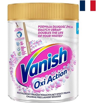 Vanish odstraňovač škvŕn v prášku Gold Oxi Action White 470 g