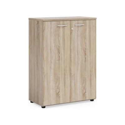 Economy Policová skriňa BASIC, so zámkom, 80x40x111,7cm, dub Somona