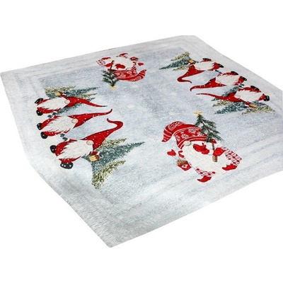 Mondo Vianočný gobelínový ženilkový obrus Merry Christmas 90x90 cm Chenille IT044 90x90 cm