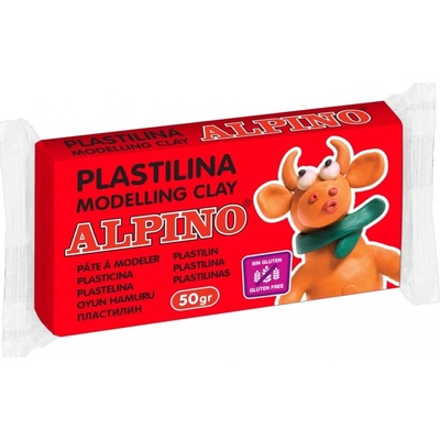 Alpino Modelovacia hmota 1ks 50g červená