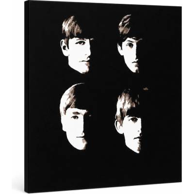 Ručne maľovaný POP Art obraz Beatles - 50x50 cm