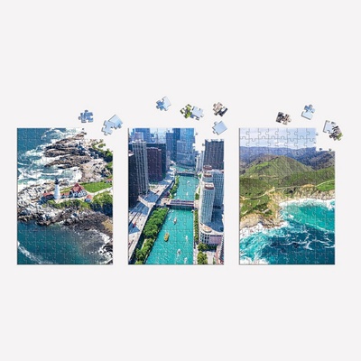 Galison Letecké zábery USA 3 x 120 dielov