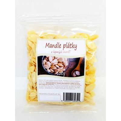 Najtelo Mandle plátky lúpané biele natural 100 g