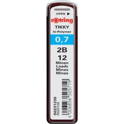Графити Rotring Hi Polymer 2B 0.7 mm (2B 0)
