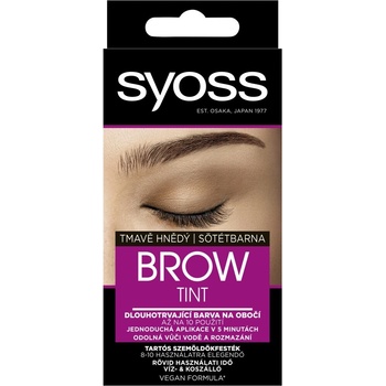 Syoss Brow Tint tmavohnedá farba na obočie 17 ml