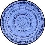 Iittala Плоска чиния Kastehelmi 17 см ултрамарин (1066656)