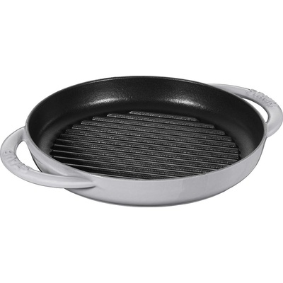 Staub litinová grilovací pánev kulatá grafitově šedá 22 cm