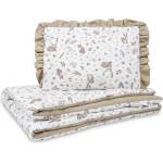  Спален комплект двулицев за бебешко креватче Forest Beige 75X95 25X35 Sensillo