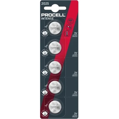 Duracell Бутонна батерия duracell procell cr2025, 3v, 5 бр. в блистер, Литиева, /цена за 1 батерия/ (procell-cr2025-5pk)