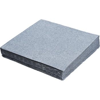 PARTY 70795 servítky 3V strieborné 20ks 33x33cm