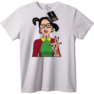 NOONEBRAND Тениска Момиче със Знак на Мира - XL, White
