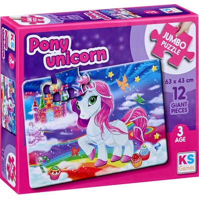 KS Games Пъзел KS Games от 12 части - Пони еднорог (JP31007)