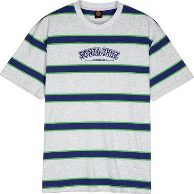 SANTA CRUZ tričko Collegiate SC Stripe Heather Stripe HEATHER STRIPE