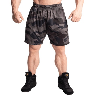 Urban Classics camo Cargo Terry shorts dark camo