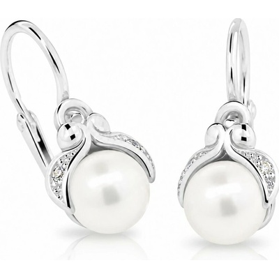 Cutie Jewellery dětské s perličkou C2414-10 bílá